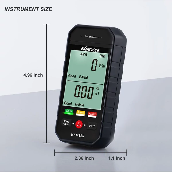 KKmoon kkm825 kézi elektromágneses többfunkciós elektromágneses sugárzás érzékelő LCD képernyővel