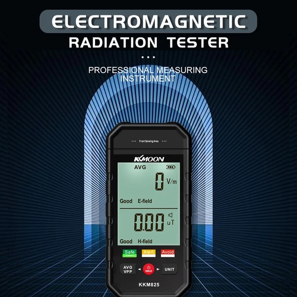 KKmoon kkm825 kézi elektromágneses többfunkciós elektromágneses sugárzás érzékelő LCD képernyővel