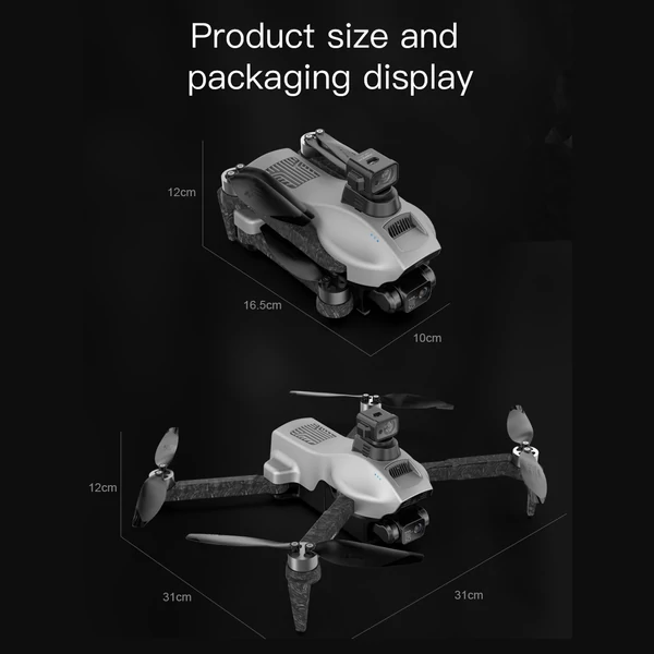 F13 5G Wifi 4K kamera 3 tengelyes karmantyús kefe nélküli motoros RC Quadcopter akadályelkerülő funkcióval - 1 akkumulátor