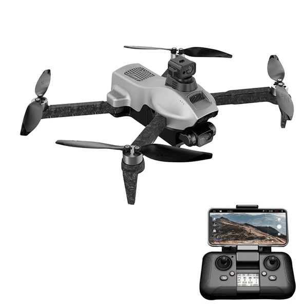 F13 5G Wifi 4K kamera 3 tengelyes karmantyús kefe nélküli motoros RC Quadcopter akadályelkerülő funkcióval - 1 akkumulátor