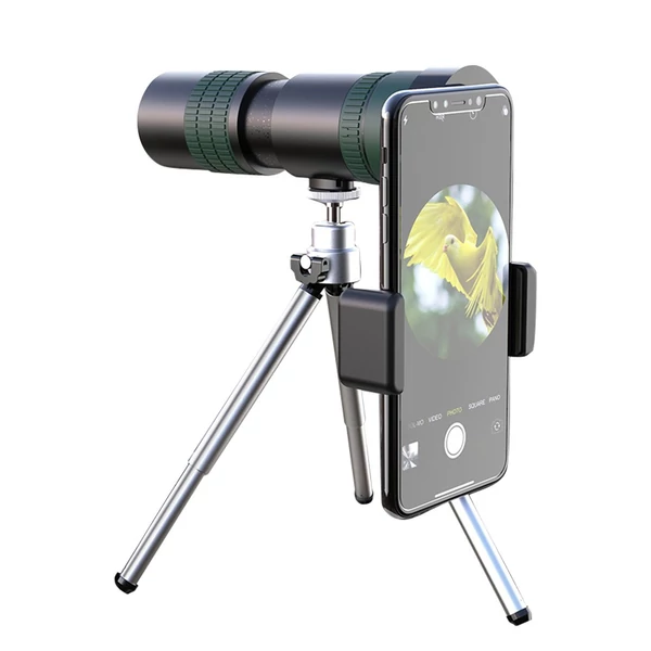 APEXEL monokuláris teleszkóp 8X-24X zoom BAK4 Prism FMC objektív okostelefon tartóval, állvány tárolótáskával