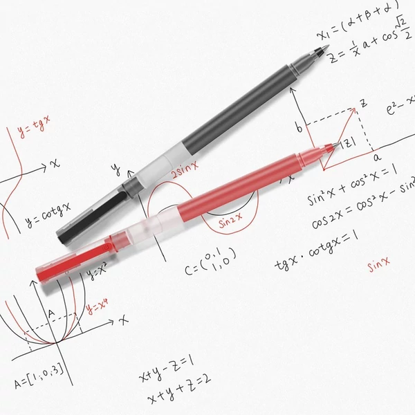 Xiaomi 0,5 mm-es utántöltő zselés toll irodai írószer - 10 db, fekete