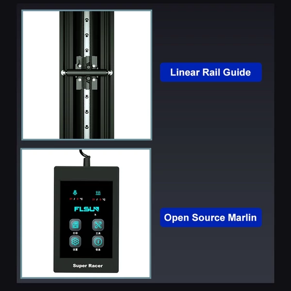 FLSUN Super Racer(SR) Delta 3D nyomtató 260 mm x 330 mm nyomtatási méret