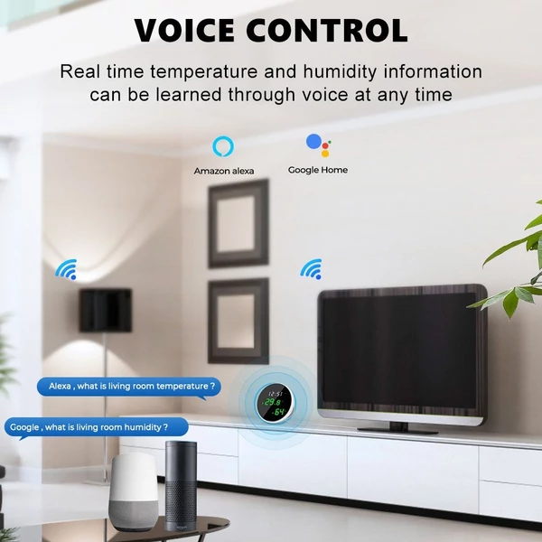 Tuya intelligens Wifi hőmérséklet páratartalom érzékelők APP távfelügyeleti monitor otthoni kapcsolathoz