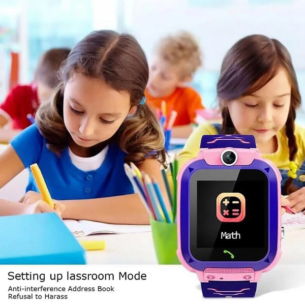 Q12 Kids Smart Watch IP67 Vízálló SIM-kártya hívás Gyermek telefonóra - Kék