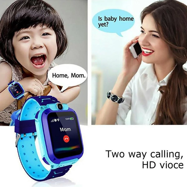 Q12 Kids Smart Watch IP67 Vízálló SIM-kártya hívás Gyermek telefonóra - Kék