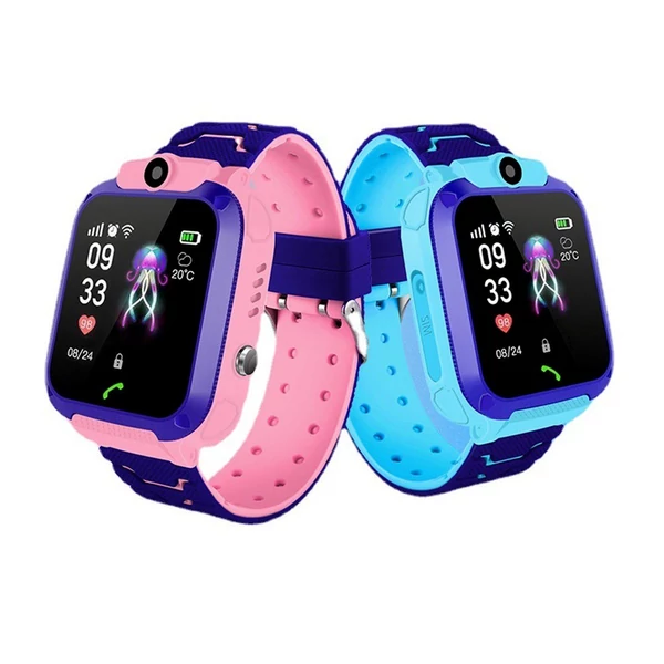 Q12 Kids Smart Watch IP67 Vízálló SIM-kártya hívás Gyermek telefonóra - Kék