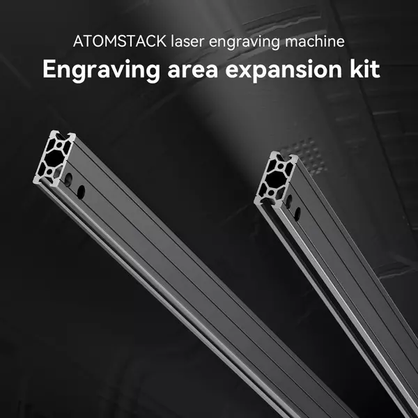 Eredeti ATOMSTACK X20 PRO lézergravírozó gép gravírozó terület Y tengely hosszabbító készlet 850x400mm-re bővíthető