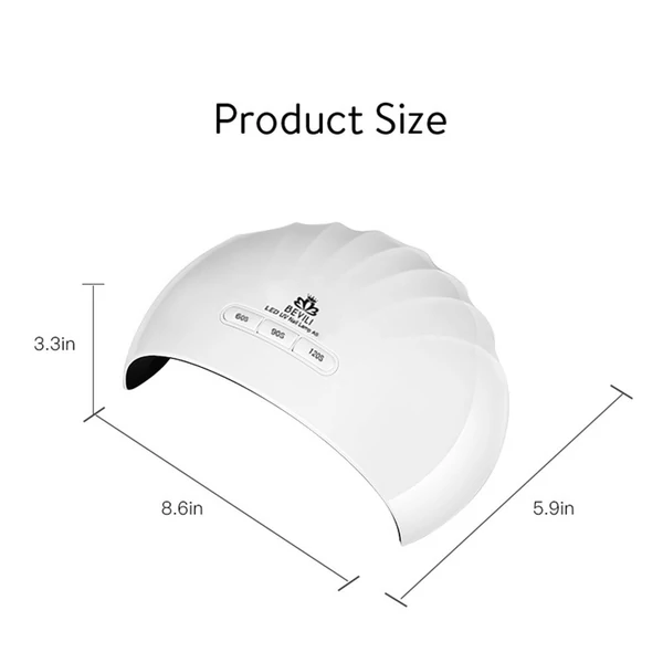 36 W-os LED körömlámpa gél szárító - Fehér