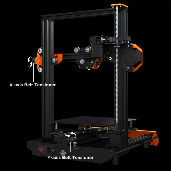 Eredeti TEVOUP TARANTULA PRO 3D nyomtató 235x235x250mm építési térfogat, rácsos üvegplatform