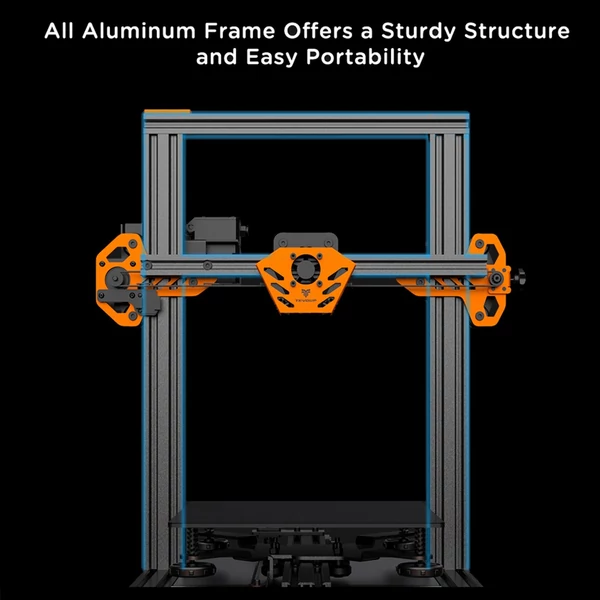 Eredeti TEVOUP TARANTULA PRO 3D nyomtató 235x235x250mm építési térfogat, rácsos üvegplatform