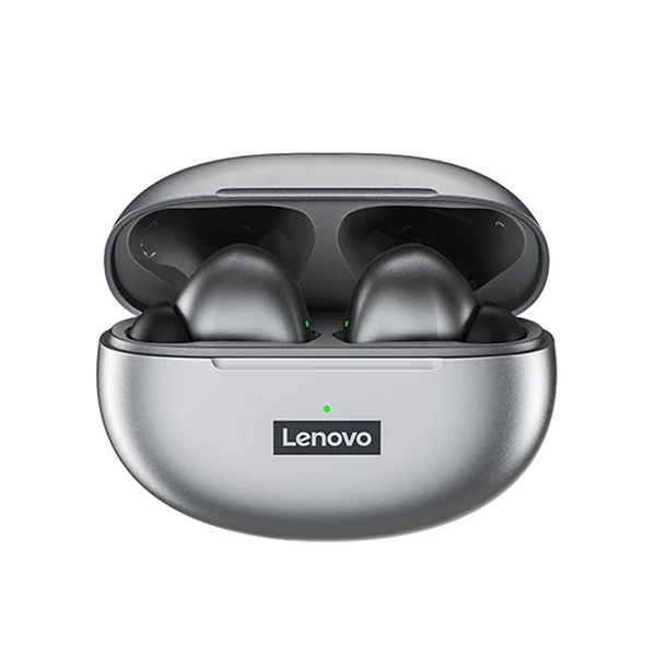 Lenovo LP5 vezetéknélküli, fülbe helyezhető fülhallgató mikrofonnal (2 db) - Ezüst+ fehér