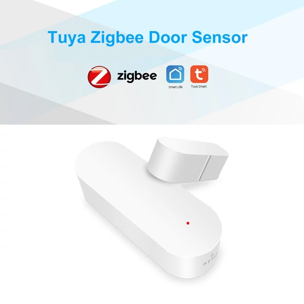 Zigbee Smart Door érzékelő Tuya APP vezérlő ajtó nyitás/zárás érzékelő mágneses kapcsoló ablak érzékelő intelligens otthon biztonsági riasztó