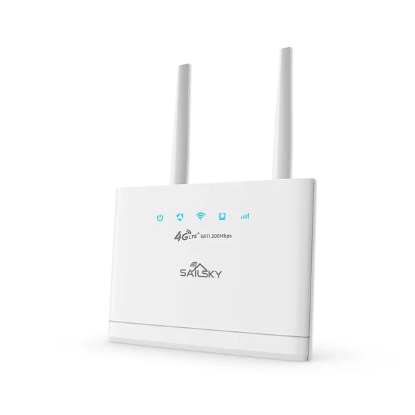 Sailsky XM311 4G LTE WiFi 300 Mbps sebességű vezetéknélküli router SIM-kártya nyílással, FOTA távirányító