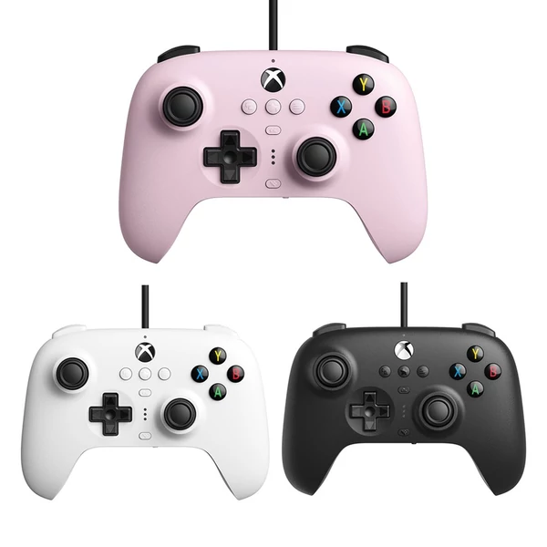 8Bitdo Orion vezetékes vezérlő, Microsoft által engedélyezett Xbox sorozat fogantyúja PC-játékokhoz - Pink