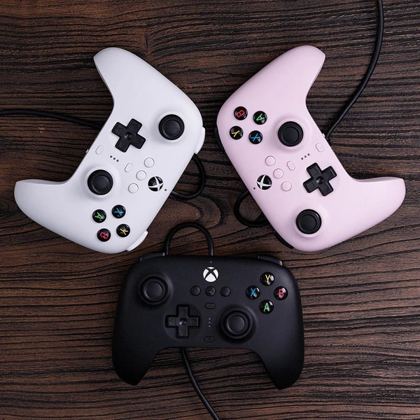 8Bitdo Orion vezetékes vezérlő, Microsoft által engedélyezett Xbox sorozat fogantyúja PC-játékokhoz - Pink