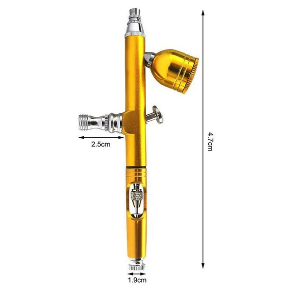 KKmoon Airbrush pistoly tartozékok 0.3mm fúvóka  - Arany