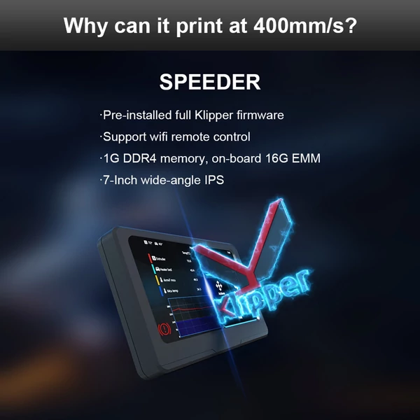 FLSUN V400 FDM 3D nyomtató, 400 mm/s nyomtatási sebesség