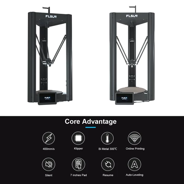 FLSUN V400 FDM 3D nyomtató, 400 mm/s nyomtatási sebesség