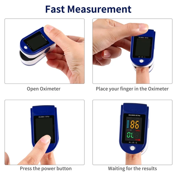 Ujjhegyes pulzoximéter Mini SpO2 monitor oxigéntelítettség monitor