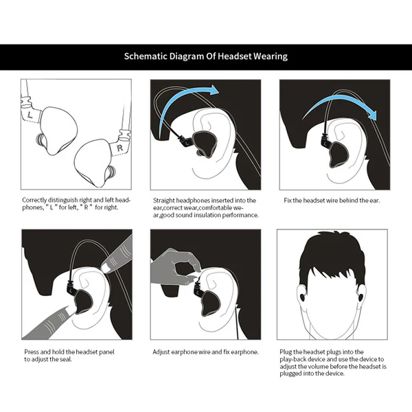 KZ ZS10 Pro 3,5 mm-es vezetékes, fülbe helyezhető 1DD+4BA hibrid hifi sportfejhallgató 2 tűs levehető kábel (mikrofon nélkül) - Kék