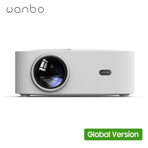 Wanbo X1 OSD projektor 1080P LCD tiszta vetítésű házimozi - Fehér