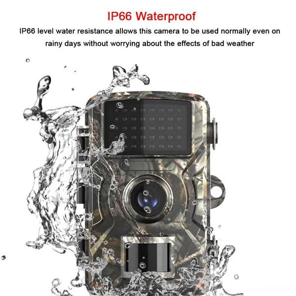 16 MP 1080P kültéri, többfunkciós hordozható túraútvonal-kamera Állatmegfigyelő Ház - Memóriakártya nélkül