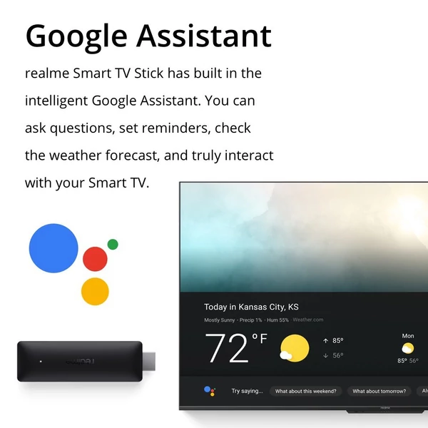 Realme 4K TV okosító eszköz Google (1 GB 8 GB)
