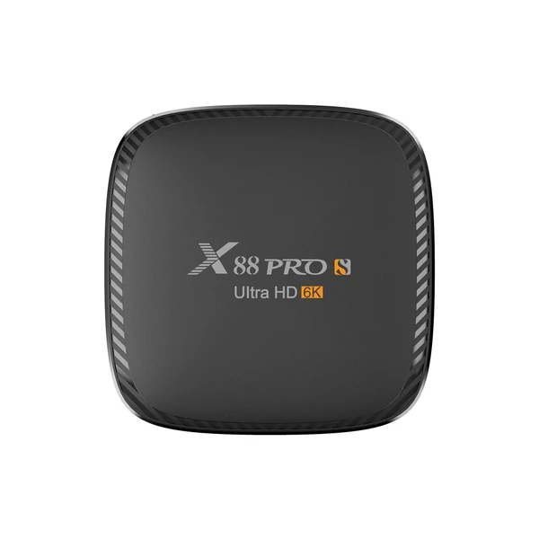 X88 PRO S Android 10.0 Smart TV Box Allwinner H616 négymagos H.265 VP9 6K dekódoló UHD 4K médialejátszó 2.4G/5G kétsávos WiFi 100M LAN BT5.0 távirányítóval - 4GB+128GB