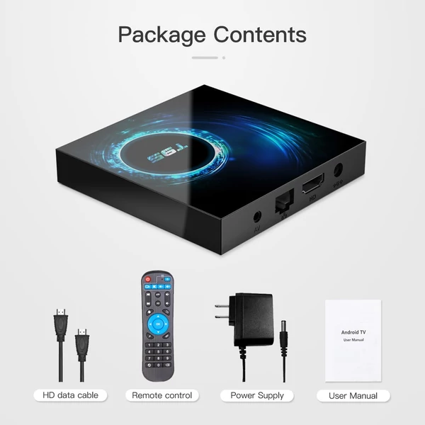 T95 Android 10.0 Smart TV Box Allwinner H616 négymagos 64 bites 4K médialejátszó - 4GB + 64GB