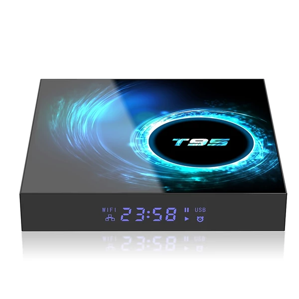 T95 Android 10.0 Smart TV Box Allwinner H616 négymagos 64 bites 4K médialejátszó - 4GB + 64GB