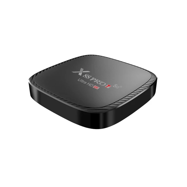 X88 PRO T Android 10.0 Smart TV Box UHD 4K Media Player Allwinner H313 Négymagos H.265 VP9 2.4G/5G Kétsávos WiFi 100M LAN távirányítóval - 2GB+16GB