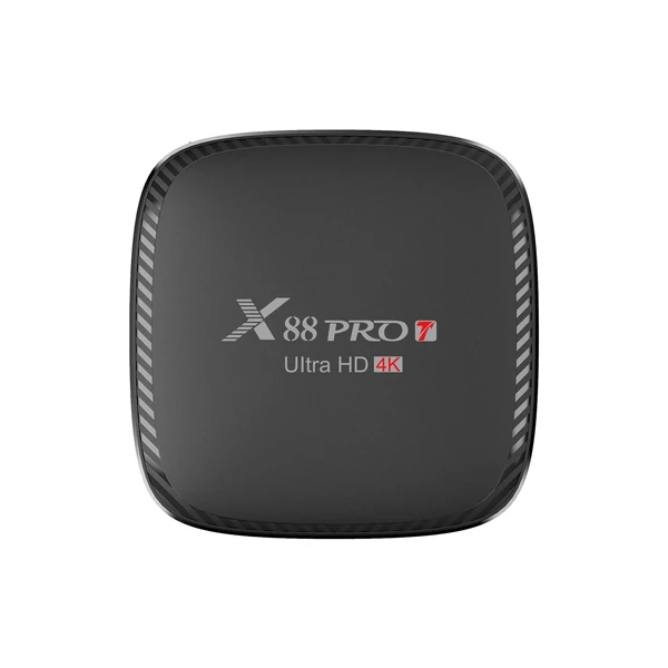 X88 PRO T Android 10.0 Smart TV Box UHD 4K Media Player Allwinner H313 Négymagos H.265 VP9 2.4G/5G Kétsávos WiFi 100M LAN távirányítóval - 2GB+16GB