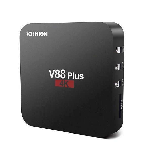 SCISHION V88 Plus Smart Android 8.1 TV Box RK3229 négymagos 4K médialejátszó