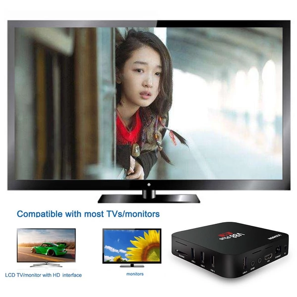 SCISHION V88 Plus Smart Android 8.1 TV Box RK3229 négymagos 4K médialejátszó