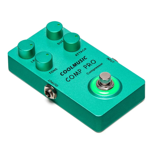 COOLMUSIC True Bypass gitáreffektus pedálok 4 forgó gombbal és lábkapcsolóval elektromos gitárhoz, basszusgitárhoz - C-CS01