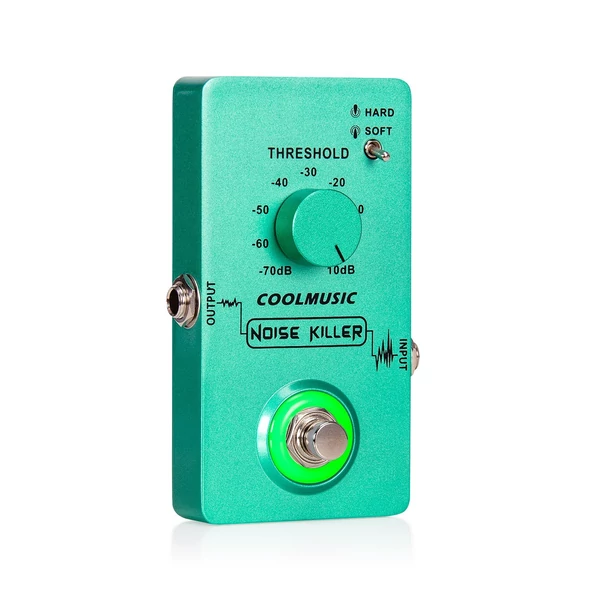 COOLMUSIC True Bypass gitáreffektus pedálok 4 forgó gombbal és lábkapcsolóval elektromos gitárhoz, basszusgitárhoz - C-CS02