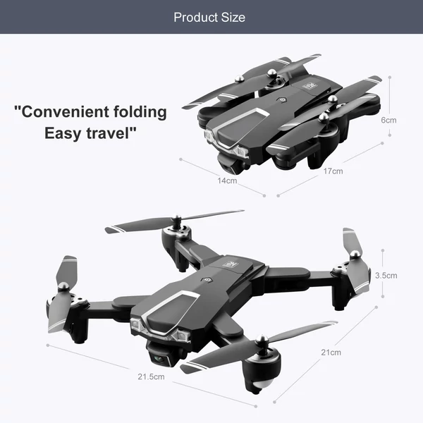 LS-25 5G WIFI FPV GPS RC drón kettős kamera tárolótáskával - 4k kamera, 2 akkumulátor