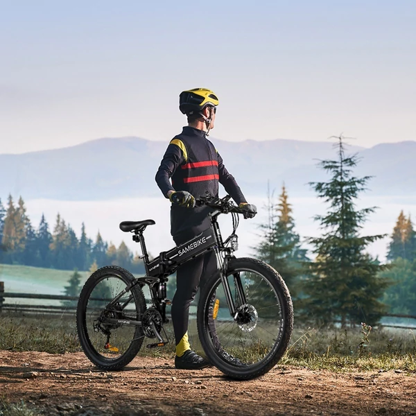 Samebike LO26IIFT 26 hüvelykes pedálos összecsukható elektromos kerékpár - Fehér