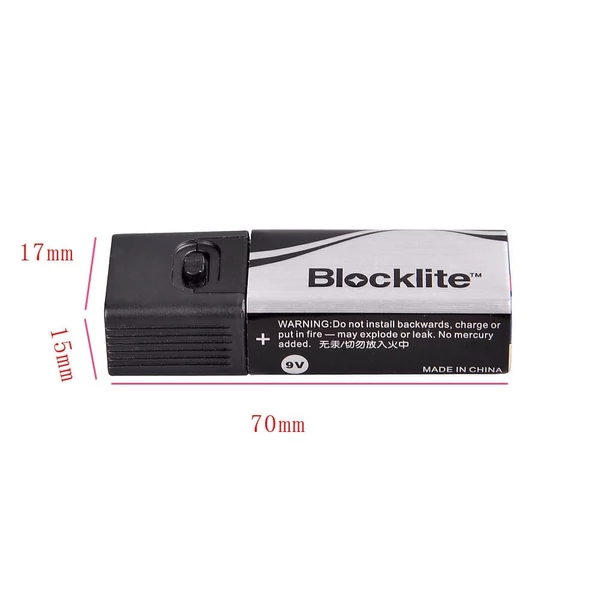 Blocklite 9 voltos LED zseblámpa kompakt méretű, rendkívül fényes