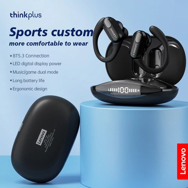 Lenovo thinkplus XT80 vezeték nélküli BT sportfülhallgató mikrofonnal, töltőtokkal