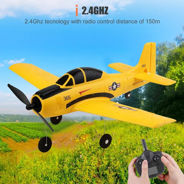 WLtoys A210 RC repülőgép 2,4 GHz-es 4 csatornás 6 tengelyes Gyro T28 modell