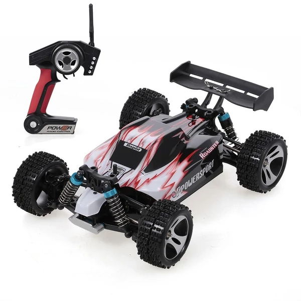 Wltoys A959 1:18 2,4 GHz RC terepjáró 4WD 45 km/h RTR - Piros