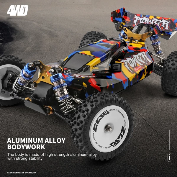 WLtoys XKS 124007 1/12 2,4 GHz 75 km/h Terepjáró teherautók Kefe nélküli motor fém alváz 4WD