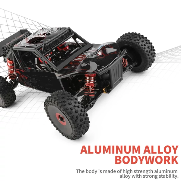 WLtoys 124016 RC lánctalpas terepkocsi 1/12 2,4 GHz 75 km/h 4WD RTR fém alváz