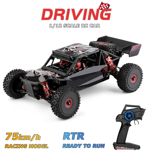 WLtoys 124016 RC lánctalpas terepkocsi 1/12 2,4 GHz 75 km/h 4WD RTR fém alváz