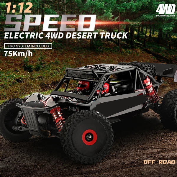 WLtoys 124016 RC lánctalpas terepkocsi 1/12 2,4 GHz 75 km/h 4WD RTR fém alváz