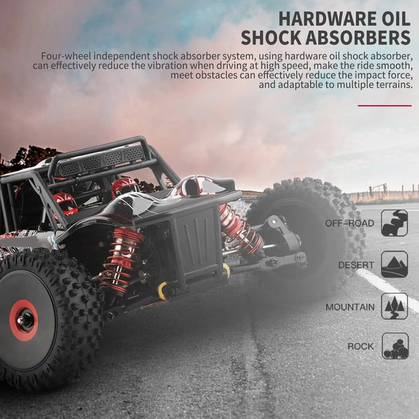 WLtoys 124016 RC lánctalpas terepkocsi 1/12 2,4 GHz 75 km/h 4WD RTR fém alváz