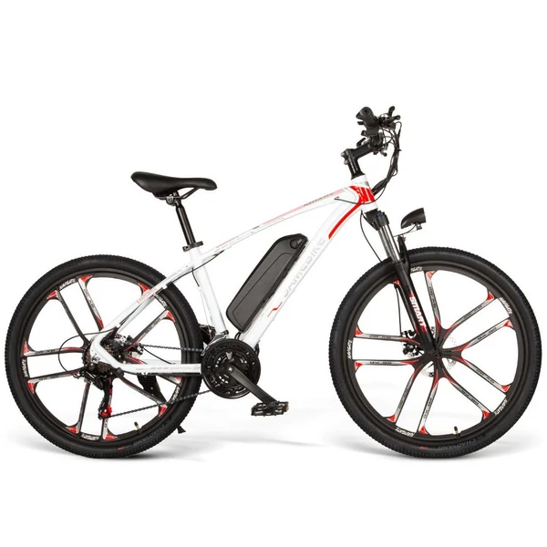 Samebike MY-SM26 elektromos kerékpár 48V 350W motor Max sebesség 30km/h - Fehér