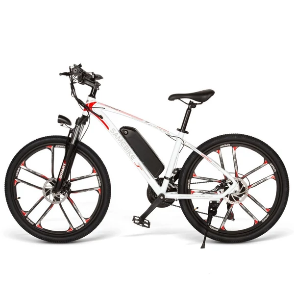 Samebike MY-SM26 elektromos kerékpár 48V 350W motor Max sebesség 30km/h - Fehér